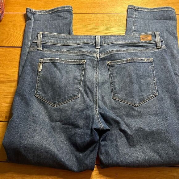 Paige Brigitte jeans 30 medium wash distressed - Picture 8 of 9
